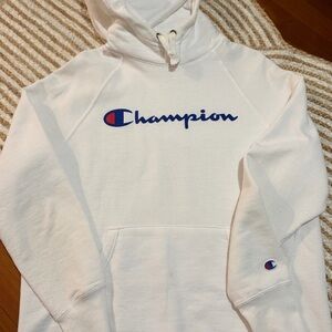 White Champion Hoodie